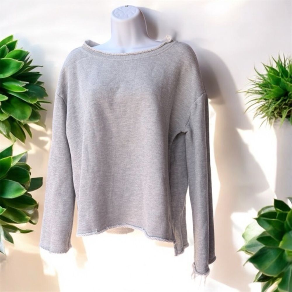 Urban Outfitters Out From Under Gray Distressed Frayed Sweatshirt S